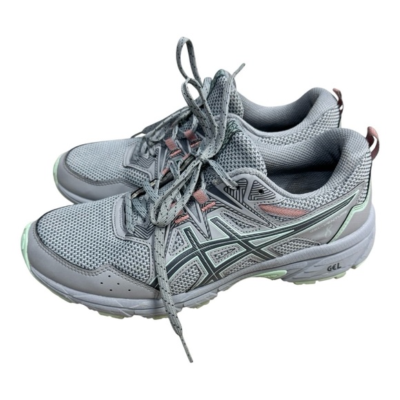 ASICS Womens Gel Venture Sneaker Size 8.5 Trail Running Shoe Workout Gray - Picture 1 of 8